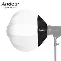 Andoer 26inch/65cm Lantern Softbox Collapsible Soft Boxes Light Modifier Compatible with Bowens Mount Lights for Studio