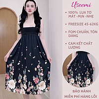 Váy Ngủ Lụa Cao Cấp, Váy Ngủ Nữ, Váy Ngủ 2 Dây, Váy Ngủ Gợi Cảm, Váy Ngủ Sexy, Đầm Ngủ Lụa Mặc Nhà Hai Dây, Nhiều Họa Tiết Dễ Thương
