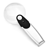 Hangheld Desk Type Magnifier 20X/30X Magnifying Glass Lens with LED Light for Reading Low Vision Seniors(Battery Not