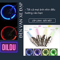 Bộ 2 Đèn Led Gắn Van Xe Đạp, Xe Máy, Xe Oto - Xanh dương, Xanh Lá, Vàng, Hồng (có thể lựa chọn màu sắc)