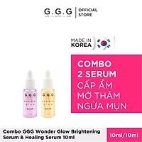 Combo Tinh Chất Cấp Ẩm, Mờ Thâm, Ngừa Mụn, Làm Trắng Da GGG Wonder Glow Brightening & Healing 10ml