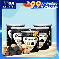 Tỏi Đen Cô Đơn - Combo 4 Hộp Tỏi đen Kim cương Đông Á 200g + Tặng 1 Hộp Tỏi cùng loại