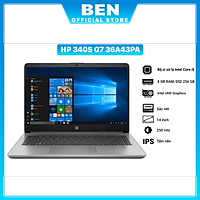 Laptop HP 340s G7 36A43PA (Core i5-1035G1/ 8GB/ 256GB/ 14 FHD/ Win10) - Hàng Chính Hãng