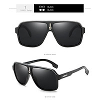 DUBERY D103 Polarized Sunglasses UV400 Square Pilot Driving Riding Sun Glasses