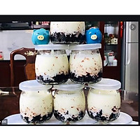 Bộ 12 hũ thủy tinh cao cấp làm sữa chua tại nhà vô cùng an toàn khi sử dụng