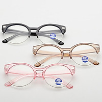 Children Spectacles Metal Semi-rimless Eyeglasses Boys Girls Anti Blue Light Clear Lens
