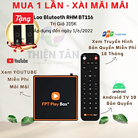 FPT PLAY BOX+ (T550) - New 2021 - Khuyến Mãi Đèn Ngủ Cảm Ứng FPT - Hàng Chính Hãng