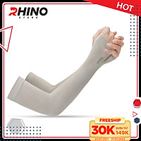 Găng tay xỏ ngón chống nắng Rhino S101, tất tay nam nữ, chống tia UV, chống bụi, Hàng chính hãng