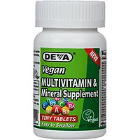 Deva Vegan Multivitamin, Mineral Supplement, Tiny Tablets, 90 Count Bottle