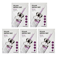 BỘ 5 MẶT NẠ BỔ SUNG COLLAGEN DERMATORY AMPOULE SHOT MASK 35G