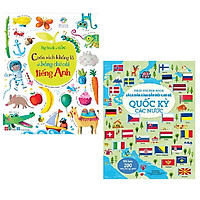Combo sách giúp bé phát triển: Big Book Of ABC - Cuốn Sách Khổng Lồ Về Bảng Chữ Cái Tiếng Anh + First Sticker Book - Sách Dán Hình Đầu Đời Cho Bé - Quốc Kỳ Các Nước