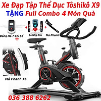 Xe Đạp Thể Dục SPORT Tại Nhà Kiểu Dáng Chắc Chắn, Có Điều Chỉnh Cao Thấp Yên Xe, Màu Đen
