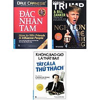 Combo 3 Tựa Sách: Nghĩ Lớn Để Thành Công (Tái Bản 2019) + Không Bao Giờ Là Thất Bại! Tất Cả Là Thử Thách ( Tái Bản 2019 ) + Đắc Nhân Tâm (Khổ Lớn)