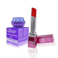 Kem dưỡng da trắng hồng 18 gam & son thỏi E5_đỏ cam 01 (5 gam)
