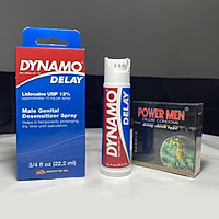 Chai Xịt Chống Xuất Tinh Sớm Dynamo Delay Kèm Bao Cao Su Gai Kéo Dài Thời Gian Power Men Cá Ngựa Đen (Hộp 3 Chiếc) - Hàng Chính Hãng 100% - Che Tên Sản Phẩm