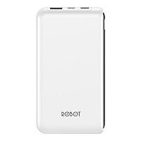 Pin Sạc Dự Phòng 10.000mAh ROBOT RT180 - 2 Cổng Sạc Vào Type-C/Micro, Kích Thước Mỏng và Nhẹ - HÀNG CHÍNH HÃNG