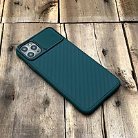 Ốp lưng kéo nắp camera cao cấp dành cho iPhone 11 Pro Max - Màu Xanh