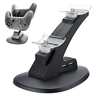 2 in 1 USB Charging Station Stand Gamepad Double Charger For Switch PRO Black