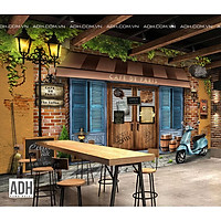 Tranh dán tường quán cafe ADH181220-1