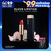 Son Thỏi Lì Không Chì Lâu Trôi Thiên Nhiên ZLove Cao Cấp - Lên Môi Màu Chuẩn Dưỡng Ẩm Tốt, Không Khô Môi 3.5g