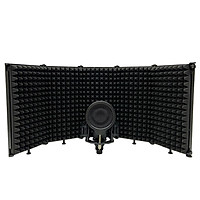Foldable Adjustable Sound Absorbing Vocal Recording Panel Portable Acoustic Isolation Microphone Shield Sound-proof