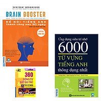 Combo Brain Booster - Nghe Phản Xạ Tiếng Anh Bằng Công Nghệ Sóng Não Để Nói Tiếng Anh Thành Công Sau 30 Ngày Dành Cho Người Mất Gốc+Ứng Dụng Siêu Trí Nhớ 6000 Từ Vựng Tiếng Anh Cơ BBản Thông Dụng Nhất Tặng kèm 360 ĐT BQT 12 Thì