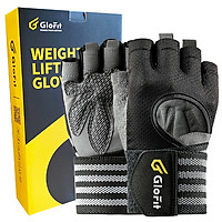 Găng Tay Tập Gym Glofit Hở Mu - Dây Quận Trợ Lực Cổ Tay,  Weight Lifting Gloves (Professional)
