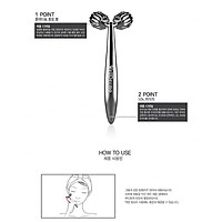 Thanh Lăn Massage, Nâng Cơ Mặt Wellderma Face Lifting Dark Silver Roller