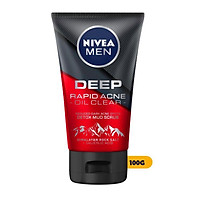 Sữa rửa mặt NIVEA MEN Deep Rapid Acne Oil Clear (100g)