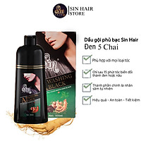 Combo 5 chai dầu gội phủ bạc Sin Hair màu đen số 1 Nhật Bản 500ml, phủ đen tóc tự nhiên nhân sâm,hỗ trợ chống rụng tóc