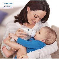 Bình sữa Philips Avent cho bé mô phỏng tự nhiên Bình tập uống đựng sữa cho trẻ sơ sinh chống sặc cổ rộng không có BPA Tặng móc khóa xinh xắn thương hiệu Bamboo Life