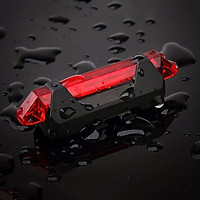 Đèn Hậu Xe Đạp- Đèn 5 LED Cảnh báo sau PTA giúp đạp xe an toàn ban đêm 4 chế độ sáng
