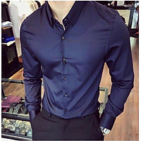 Áo Sơ Mi Nam Xanh Than 2XL