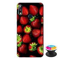 Ốp lưng điện thoại Asus Zenfone Max Pro M2 hình Dâu Tây tặng kèm giá đỡ điện thoại iCase xinh xắn - Hàng chính hãng