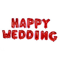Bong bóng chữ Happy Wedding