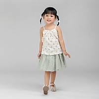 Chân váy xòe BAA BABY 2 tầng phối nơ cho bé gái từ 1 - 7 tuổi - GT-CV10N