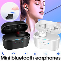 bluetooth 4.1 Wireless Headset Deep Bass Earbuds Earphone Stereo Headphone with Microphone Free Case Box Charging Case