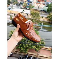 giày lười nam trung niên da bò đế cao su khâu - xem hàng mới thanh toán
