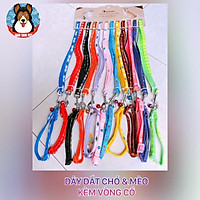 Dây dắt chó & mèo kèm vòng cổ (dây dài 45cm)