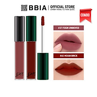 Combo 2 màu son Bbia Last Velvet Lip Tint ASIA EDITION - #A5 Hoian Brick và #37 Feign Unmoved