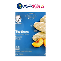Bánh gạo Gerber vị chuối đào hộp 48g - Hàng chính hãng
