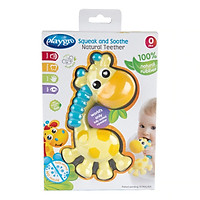Đồ chơi bóp chíp gặm nướu hươu cao cổ Playgro Squeak and Soothe Natural Teether, cho bé sơ sinh đến 24 tháng