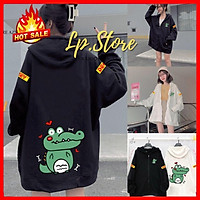 Áo Hoodie Unisex - Áo Khoác Nỉ Nam Nữ CROCODILE 2 Màu Cực Hot - LP.STORE