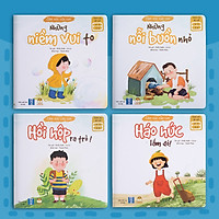 Sách thơ cho bé - Bộ Cảm Xúc Của Con (2 cuốn thơ + 2 cuốn kể chuyện) - Truyện tranh cho trẻ tập nói, mầm non 0-1-2-3-4-5-6 tuổi (Sách Đọc to giúp con gọi tên cảm xúc)