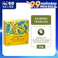 Xà bông Tắm Cho Bé yêu Giúp Phòng Cúm Giảm Ho An Toàn Từ thiên Nhiên Cỏ Mềm 90g