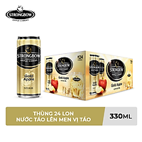 Thùng 24 Lon Cao Strongbow Vị Táo Nguyên Bản (330ml / Lon)