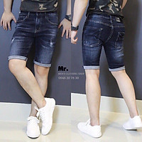 QUẦN SHORT JEAN NAM CHẤT BÒ CO GIÃN MẪU MỚI SIÊU HOT THỜI TRANG CAO CẤP AQ06