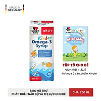 Siro hỗ trợ phát triển não bộ và thị lực cho bé Doppelherz Aktiv Kinder Omega-3 Syrup (Chai 250ml)