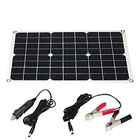 30W 18V Flexible Solar Panel System Battery Dual Output Solar Power Energy With USB Interface Monocrystalline Silicon