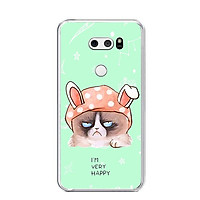 Ốp lưng dẻo cho điện thoại LG V30 - 0013 MEOGRUMPY - Hàng Chính Hãng